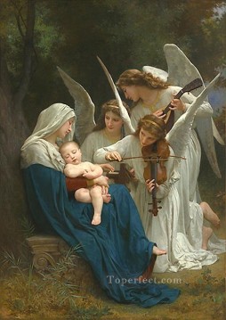  angel Art - Song of the Angels Realism angel William Adolphe Bouguereau